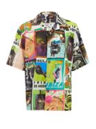 Matchesfashion.com Loewe Paula's Ibiza - Psychedelic Flyer-print Cotton Shirt - Womens - Black Print