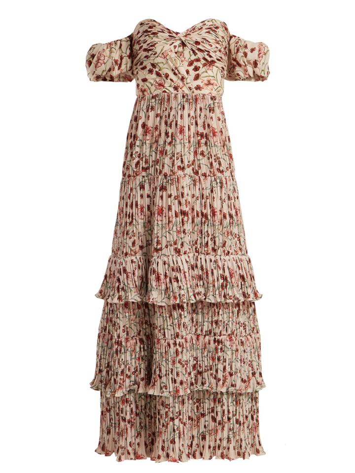 Johanna Ortiz The Lady Of Shallot Floral-print Dress