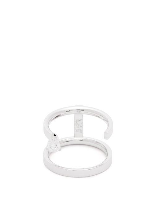 Matchesfashion.com Repossi - Serti Sur Vide Diamond & 18kt White-gold Ring - Womens - White Gold