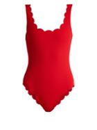 Marysia Swim Palm Springs Scallop-edged Maillot Swimsuit