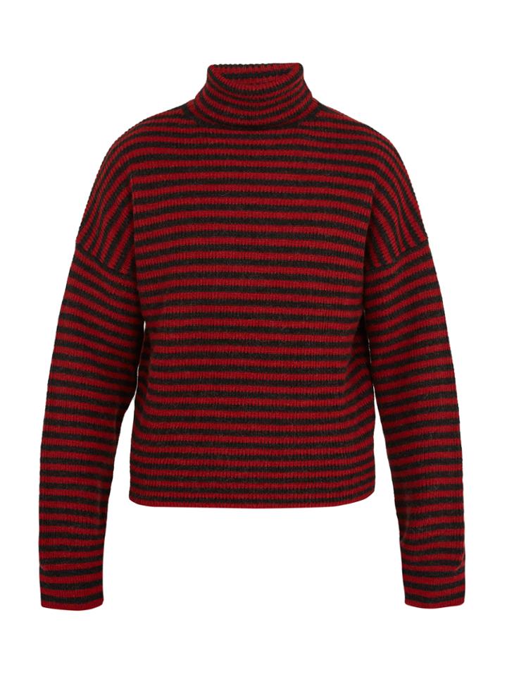 Lanvin Roll-neck Striped Wool-blend Sweater