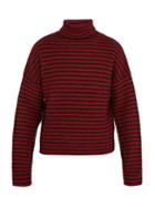 Lanvin Roll-neck Striped Wool-blend Sweater