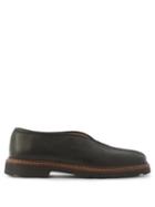 Lemaire - Grained-leather Loafers - Womens - Black