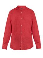 Ermenegildo Zegna Stand-collar Linen Shirt