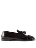 The Row - Tasselled Leather Loafers - Womens - Black