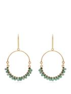 Matchesfashion.com Isabel Marant - Beaded Hoop Earrings - Womens - Green