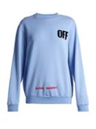 Off-white Round-neck Logo-print Sweatshirt