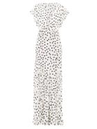 Matchesfashion.com Rat & Boa - Mariella Polka-dot Print Maxi Dress - Womens - White Black