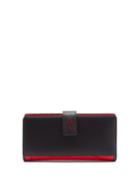 Christian Louboutin - Paloma Logo-plaque Leather Wallet - Womens - Black Red