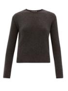Matchesfashion.com The Row - Imani Round-neck Cashmere Sweater - Womens - Dark Grey