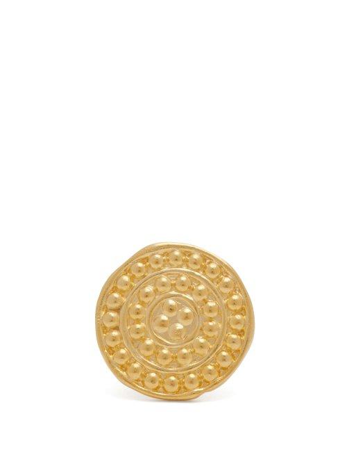 Matchesfashion.com Joelle Kharrat - Moneta Gold Plated Ring - Womens - Gold