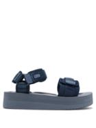 Matchesfashion.com Suicoke - Cel-vpo Velcro-strap Flatform Sandals - Womens - Navy