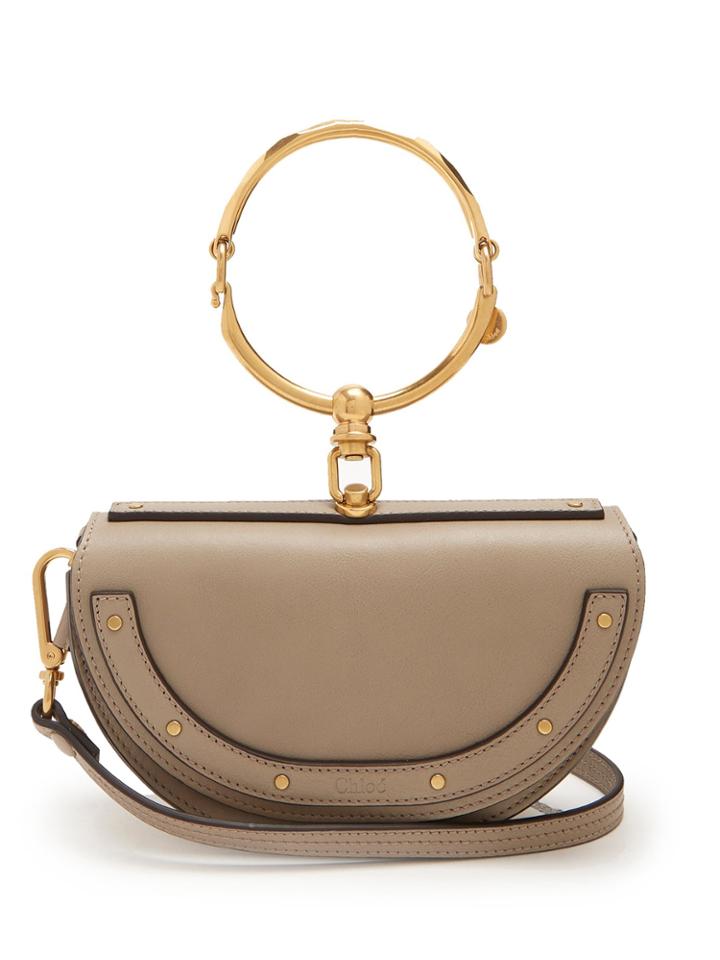 Chloé Nile Minaudiere Leather Clutch
