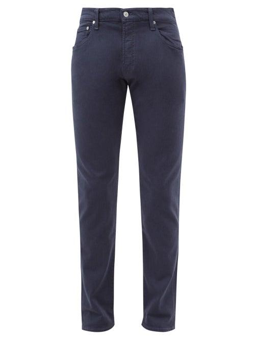 Citizens Of Humanity - Adler Garment-dyed Relaxed-leg Trousers - Mens - Navy