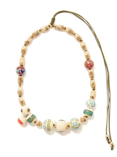 Tohum - Bubble Glass & 24kt Gold-plated Necklace - Womens - Multi