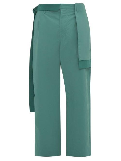 Matchesfashion.com Craig Green - Panelled Straight Leg Trousers - Mens - Turquoise