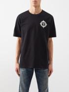 Balmain - Logo-appliqu Cotton-jersey T-shirt - Mens - Black