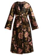 Matchesfashion.com Etro - Suzanne Floral Jacquard Coat - Womens - Black Multi