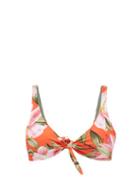 Matchesfashion.com Mara Hoffman - Rio Lily Print Bikini Top - Womens - Red Multi