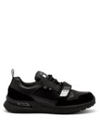 Matchesfashion.com Prada - Velcro Strap Leather And Technical Trainers - Mens - Black