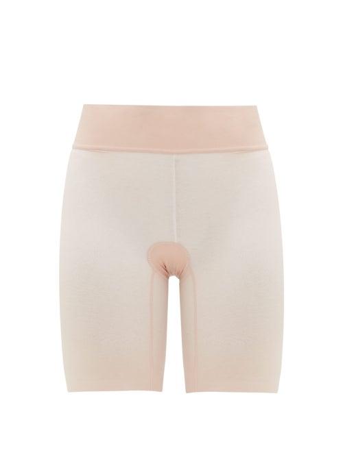 Ladies Lingerie Wolford - Sheer Touch Mesh Shapewear Shorts - Womens - Pink