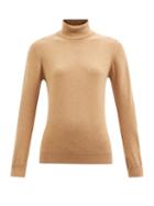 Johnstons Of Elgin - Roll-neck Cashmere Sweater - Womens - Camel