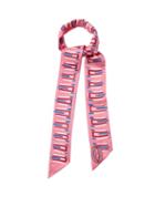 Matchesfashion.com Valentino - X Zandra Rhodes Graphic Print Silk Scarf - Womens - Pink