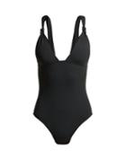 Matchesfashion.com Eres - Poker Knot Strap Swimsuit - Womens - Dark Grey