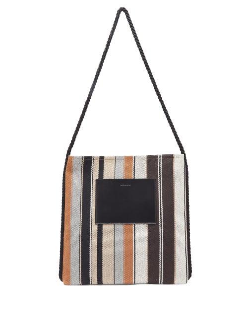 Matchesfashion.com Jil Sander - Striped Canvas Tote Bag - Mens - Multi