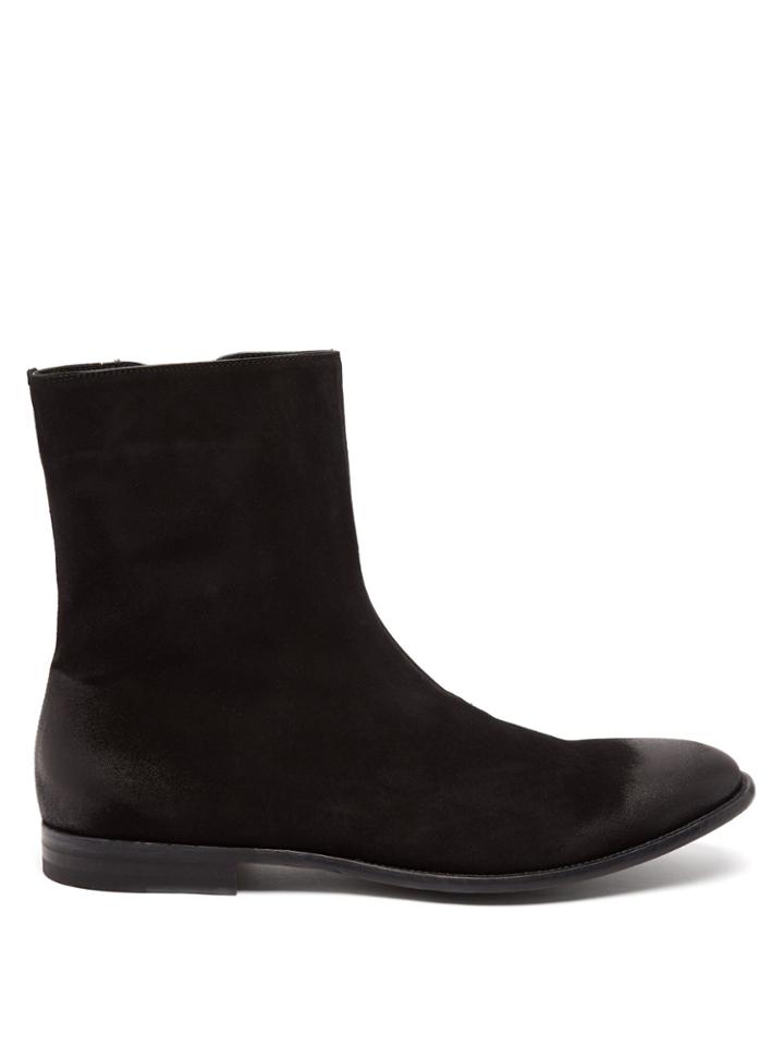 Alexander Mcqueen Suede Boots