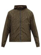 Mens Rtw Fendi - X K-way Reversible Ff Vertigo-print Jacket - Mens - Brown
