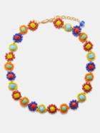 Liou - Fran Beaded 14kt Gold-plated Necklace - Mens - Multi