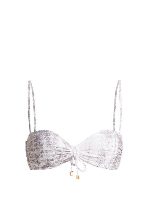 Matchesfashion.com Heidi Klein - Core Bandeau Bikini Top - Womens - Python