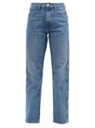 Frame - X Ilona Hamer High-rise Straight-leg Jeans - Womens - Light Denim