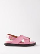 Marni - Fussbett Leather Sandals - Womens - Pink
