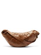 Matchesfashion.com Lemaire - Croissant Large Coated-linen Cross-body Bag - Mens - Brown