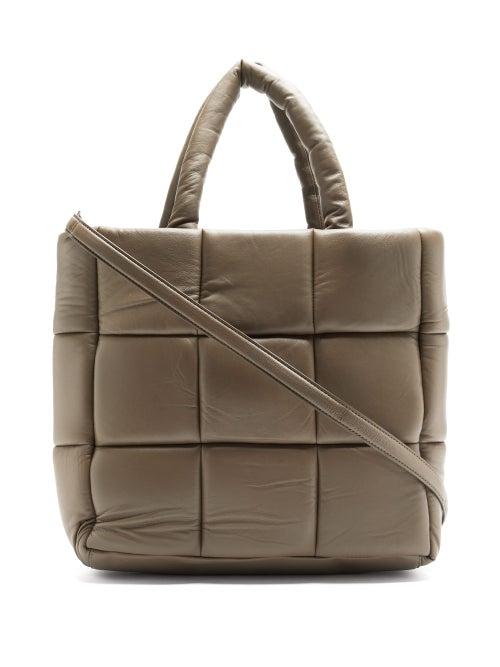 Matchesfashion.com Stand Studio - Assante Quilted-leather Tote Bag - Womens - Brown