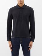 Tom Ford - Patch-pocket Silk-blend Polo Sweater - Mens - Black