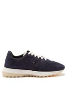 Fear Of God - Vintage Runner Suede And Mesh Trainers - Mens - Navy