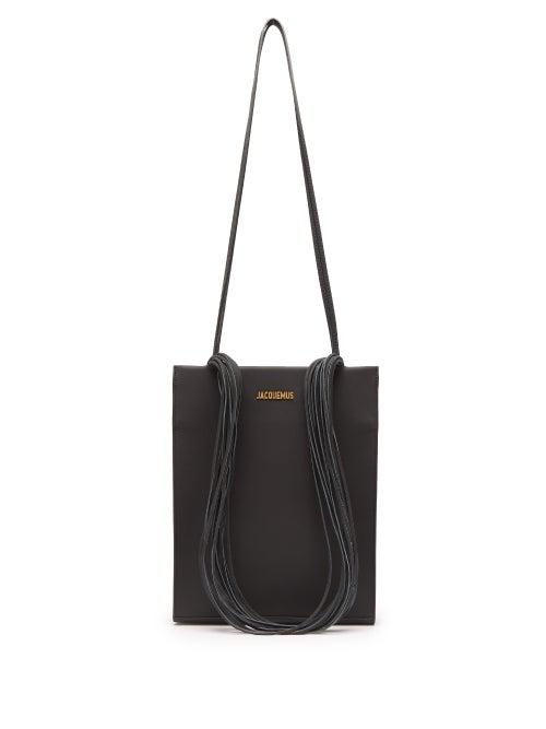 Matchesfashion.com Jacquemus - Le A4 Multi Strap Leather Tote - Womens - Black