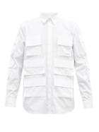 Matchesfashion.com Givenchy - Patch-pocket Cotton-poplin Shirt - Mens - White