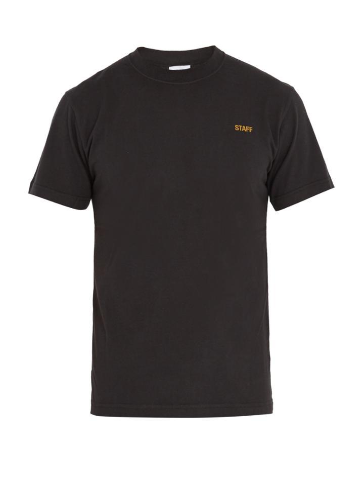 Vetements Staff Cotton T-shirt