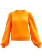 Ganni - Software Organic-cotton Blend Sweatshirt - Womens - Orange