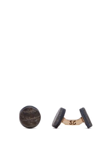 Samuel Gassmann Evening Rustic Mother-of-pearl Cufflinks