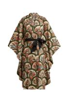 Rhode Resort Sitara Floral-print Cotton Robe Dress