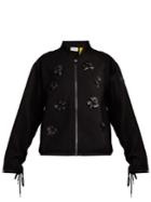 6 Moncler Noir Kei Ninomiya Floral-appliqu Cotton-blend Bomber Jacket