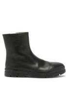 The Row - Billie Leather Ankle Boots - Womens - Black