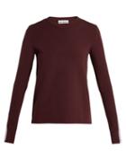 Matchesfashion.com Paco Rabanne - Bodyline Long Sleeved Performance T Shirt - Womens - Burgundy