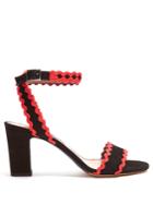 Tabitha Simmons Leticia Ric-rac Trimmed Suede Sandals