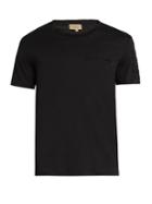 Burberry Regimental Tape-appliqu Cotton T-shirt